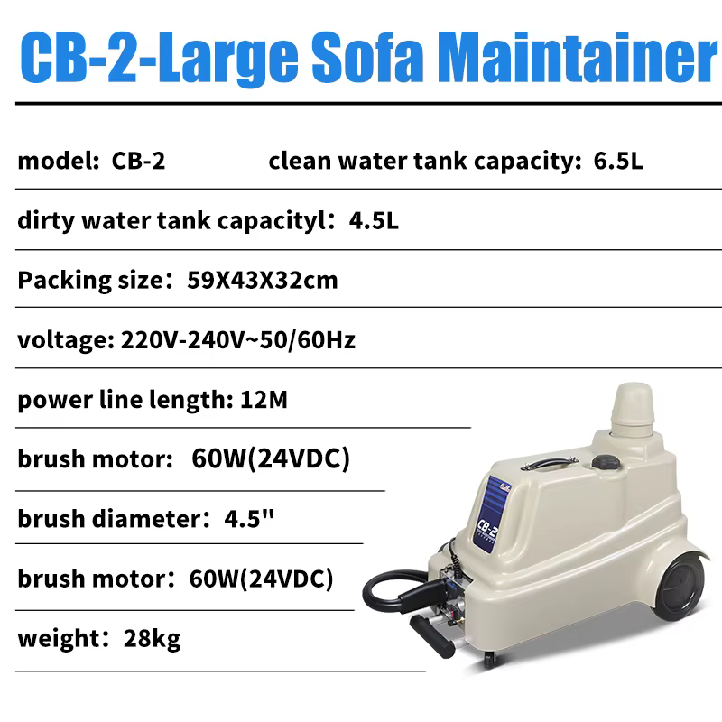 Factory wholesale electric commercial cleaning equipment sofa maintainer carpet and sofa set cleaning machine  — image 6