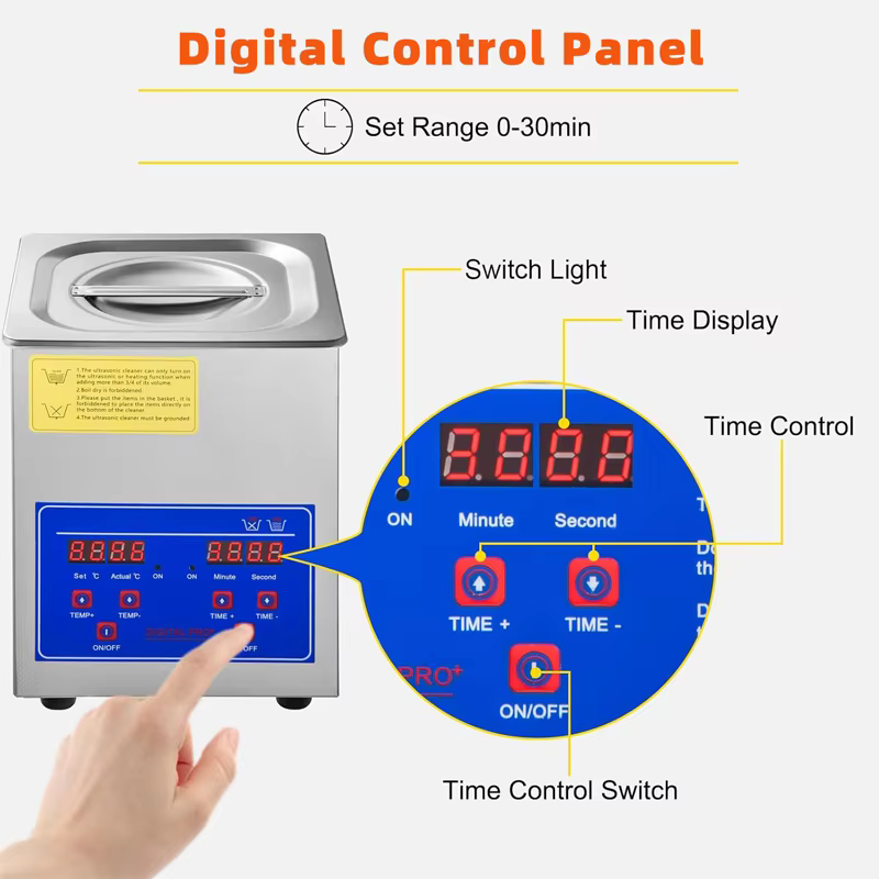 2L 3L Capacity Small Ultrasonic Cleaner — image 5