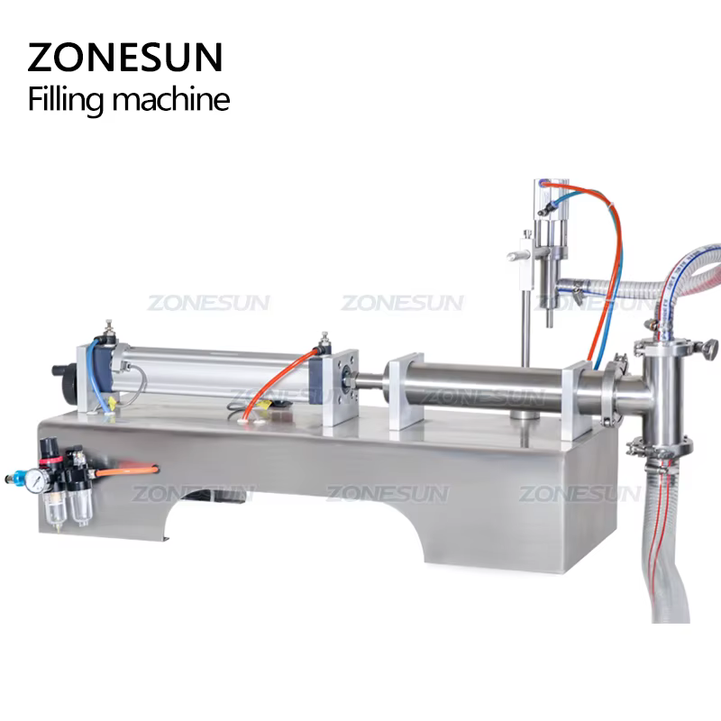 ZONESUN Pneumatic Piston Liquid Filler Shampoo — image 6
