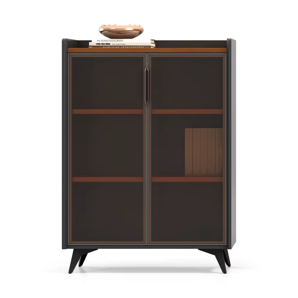 Executive Office Work Table Veneer Steel — image 3