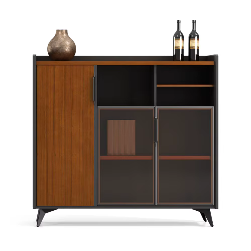 Executive Office Work Table Veneer Steel — image 4