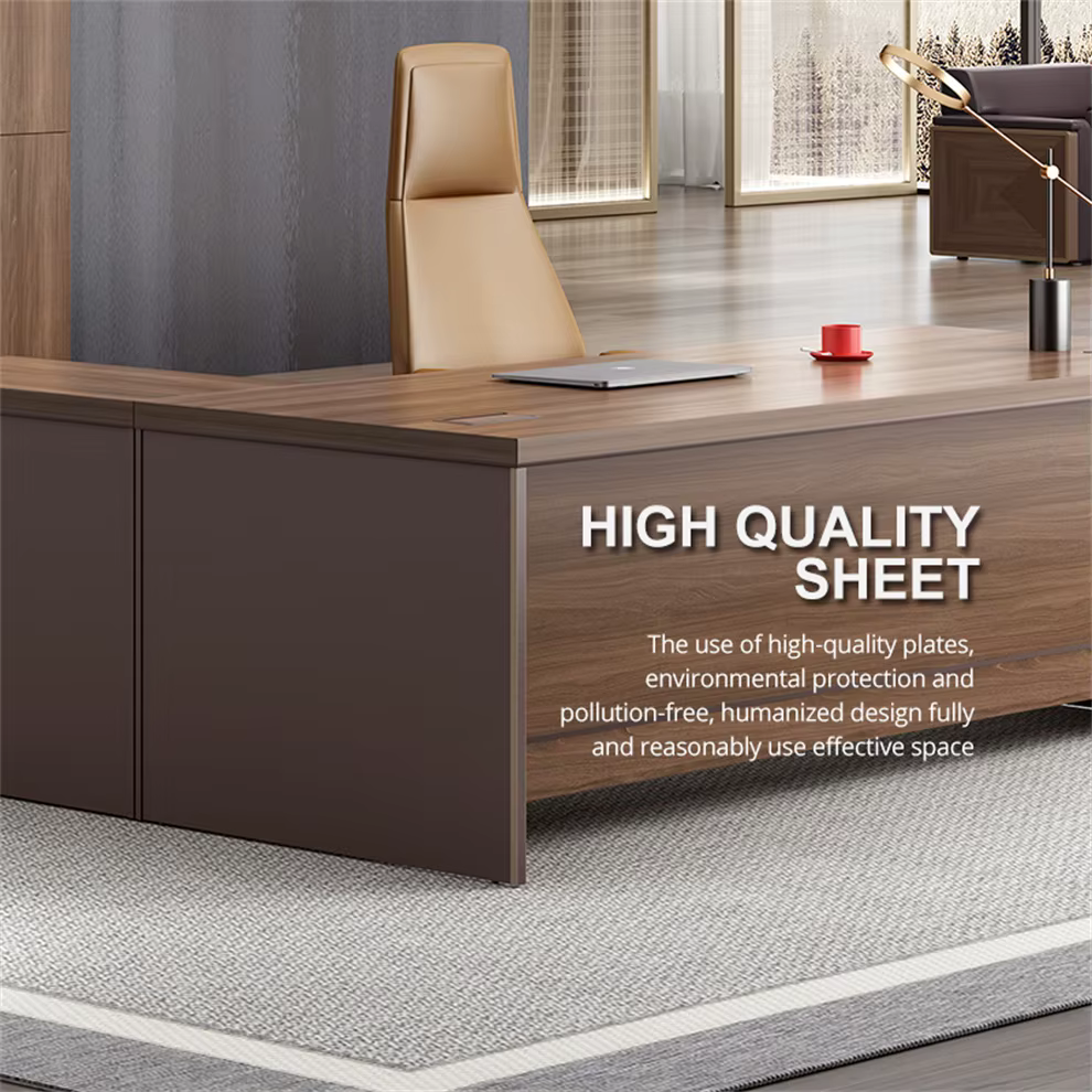 Luxury Executive L Shape Office Furniture — image 4