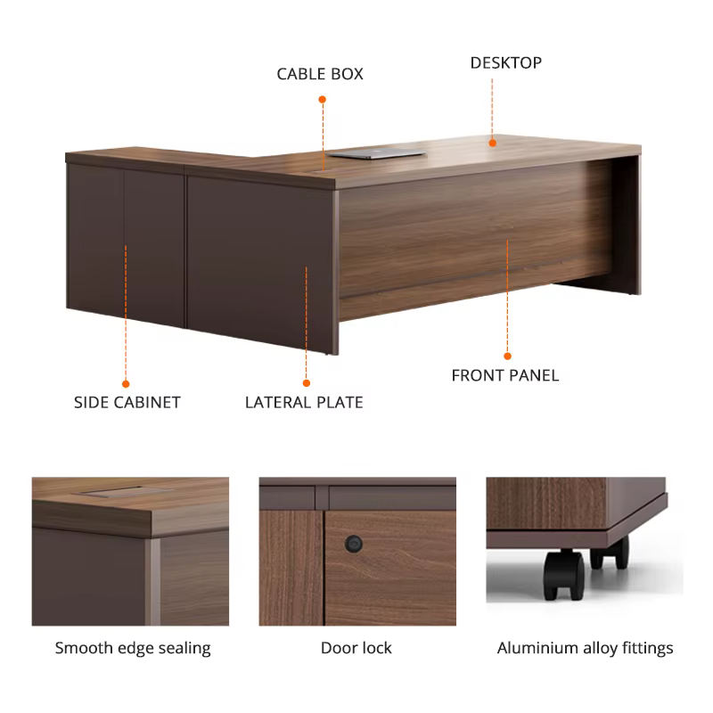 Luxury Executive L Shape Office Furniture — image 6