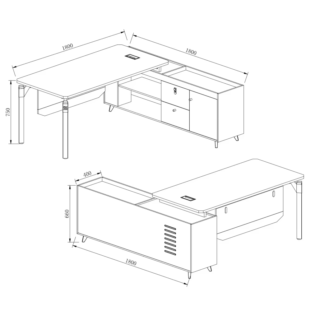 Manager Desk For Office Work Station — image 4