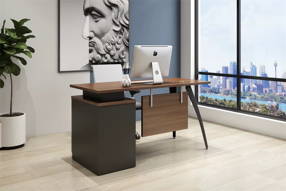 Modern Wooden Staff Office Computer 1 — image 2