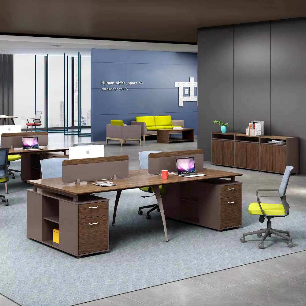 Office Furniture 3 People Office Desk — image 3