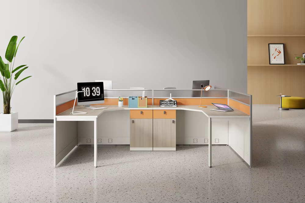 Office Cubicles Modern 2 Person Cubicle — image 2