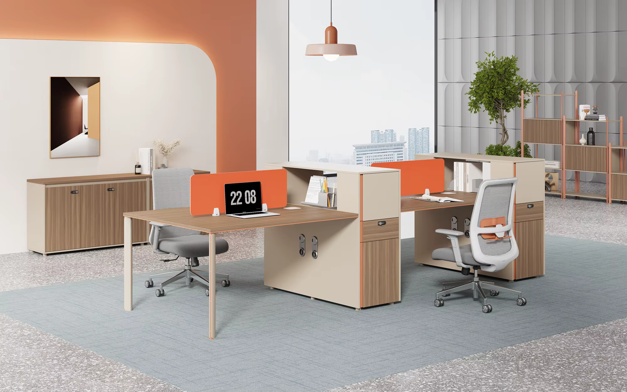 Open Staff Workstations Office Furniture Staff — image 2