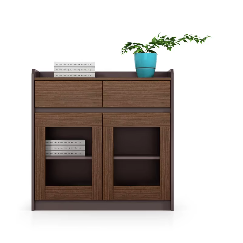 Small Wood Desk Office Filing Cabinet — image 6