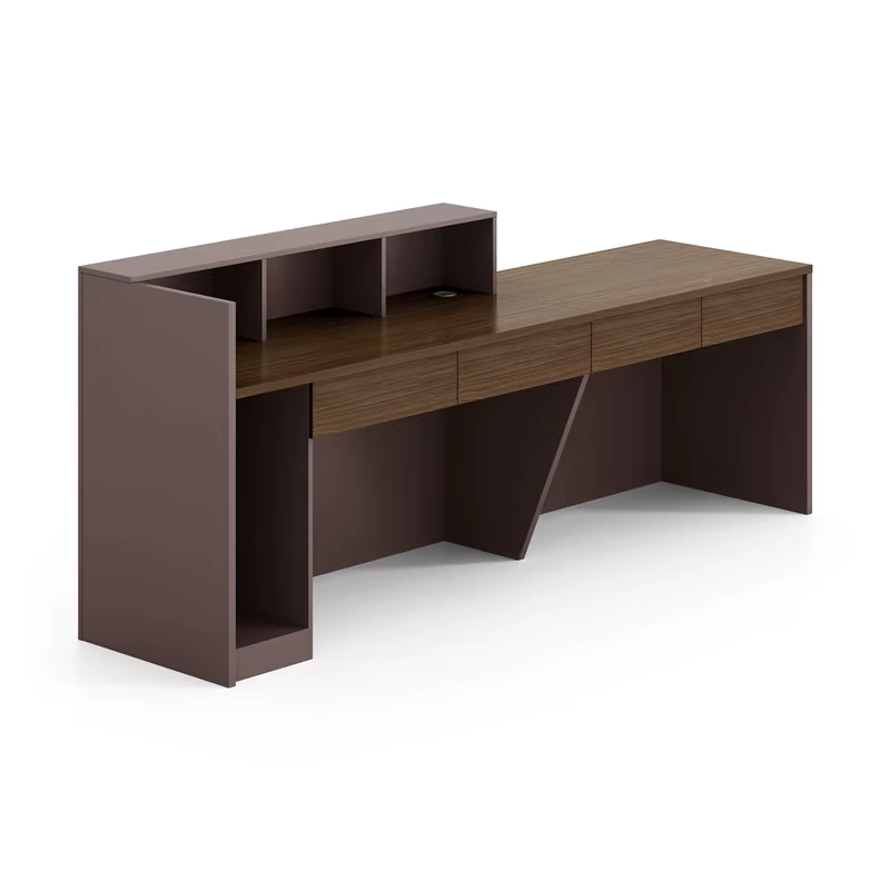 Modern Office Furniture Tables Reception Front — image 2