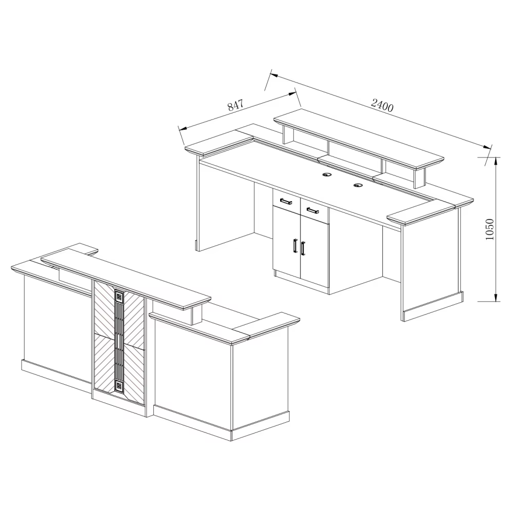 Office Table And Chairs Reception Counter — image 5