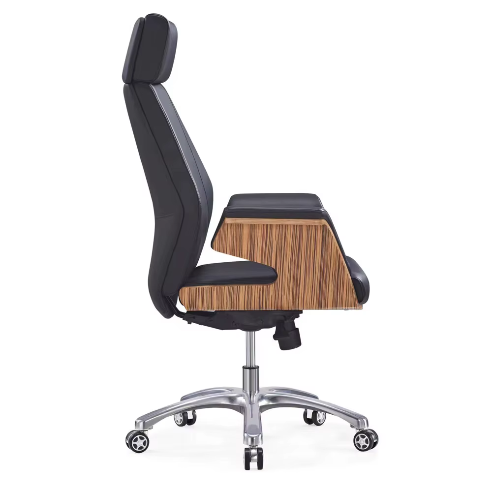 Soft Leather Executive Swivel Office Chair — image 2