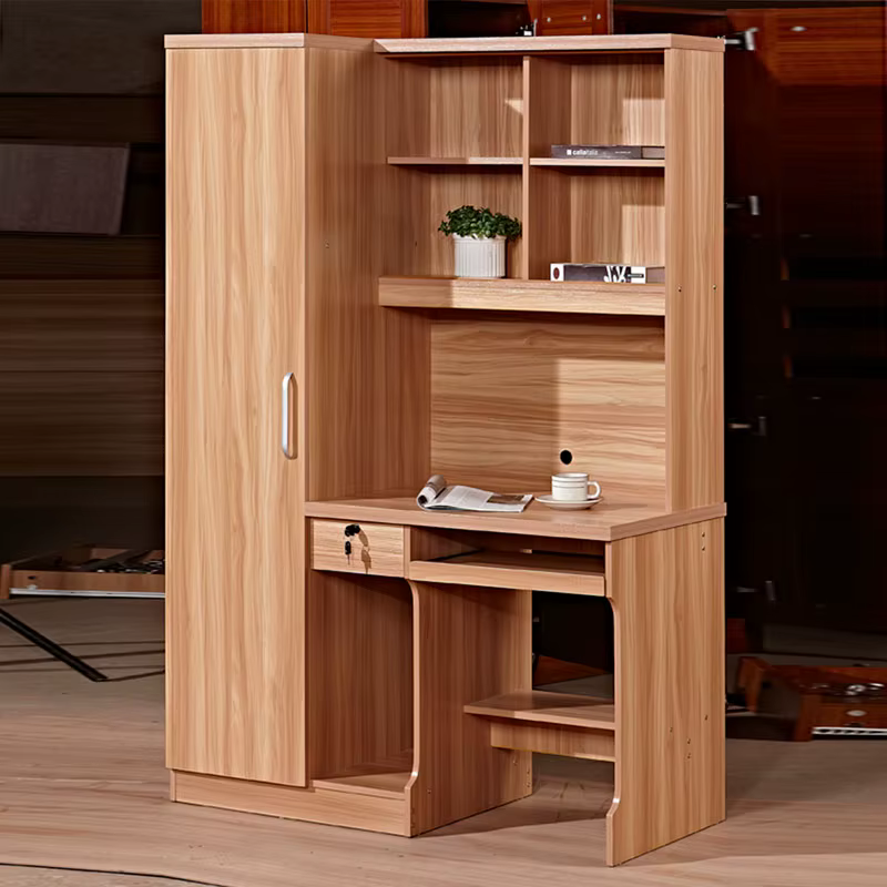 Guanghzou MDF Bedroom Wardrobe Computer Table With Wardrobe Designs — image 2