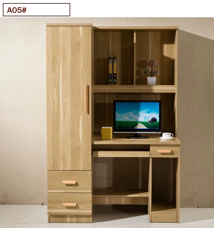 Guanghzou MDF Bedroom Wardrobe Computer Table With Wardrobe Designs — image 4