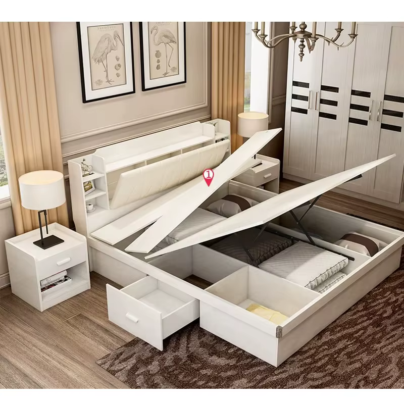 Wooden Modern Sets Hydraulic Lift Up — image 4