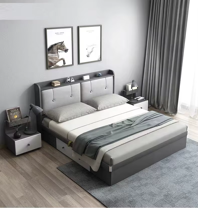 2022 Latest Furniture Bedroom Upholstered Modern — image 2