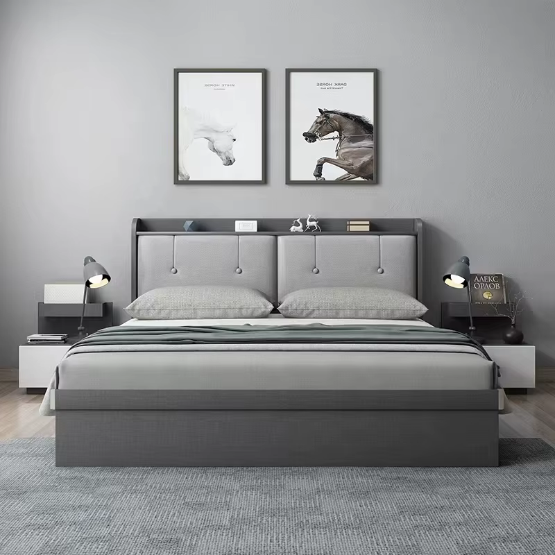 2022 Latest Furniture Bedroom Upholstered Modern — image 3