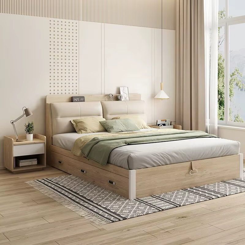 Space Saving Double Cabinet Queen Wood — image 2
