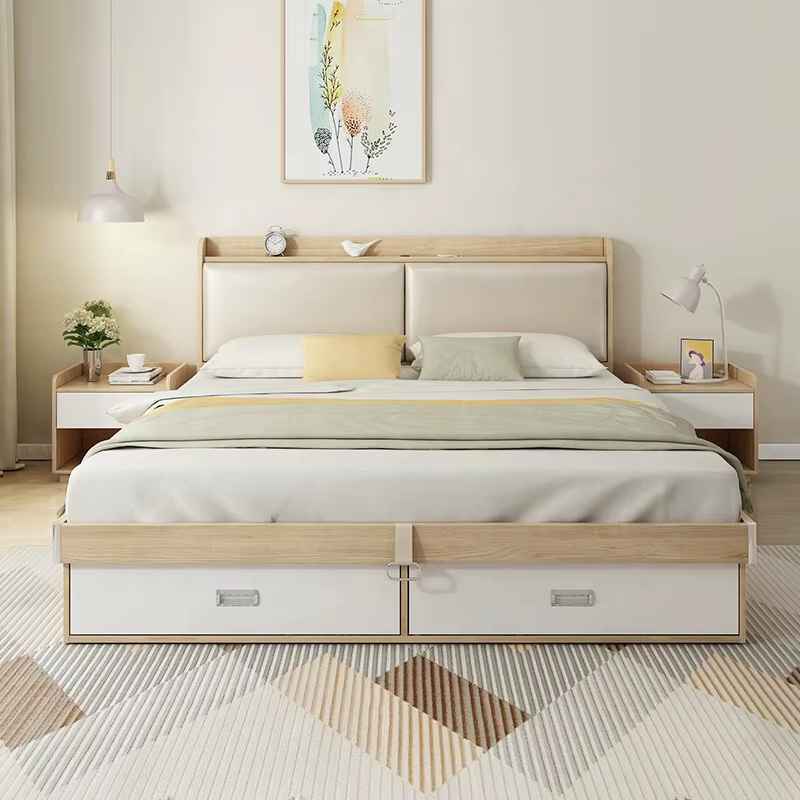 Room Modern Bedroom King Size Multifunctional — image 2