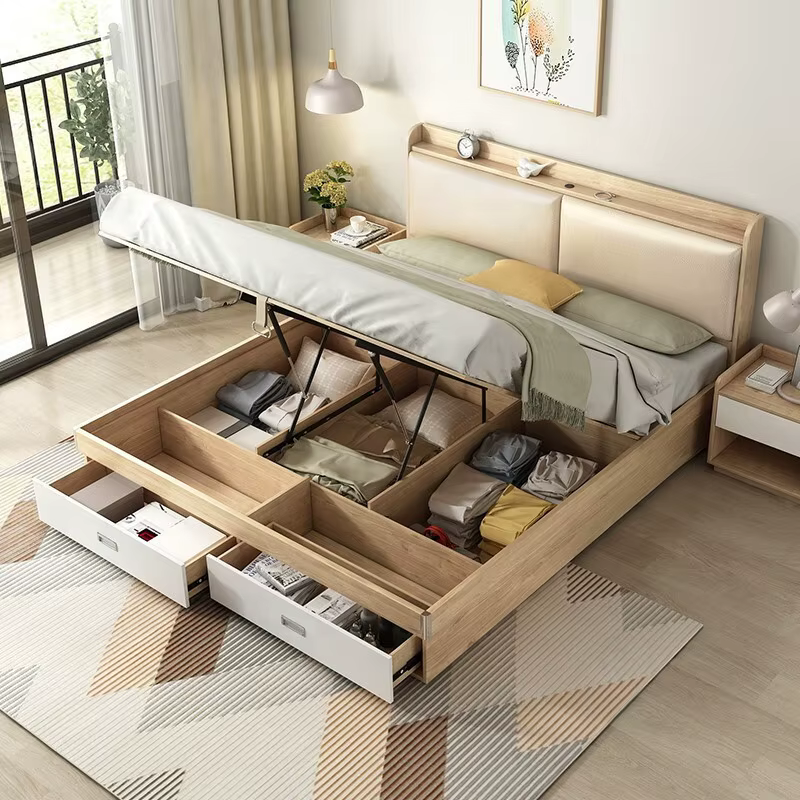 Room Modern Bedroom King Size Multifunctional — image 4