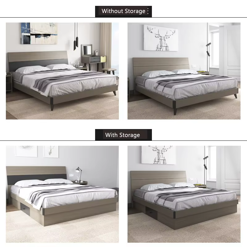 Double Bed Set Furniture 180X200 Queen — image 3