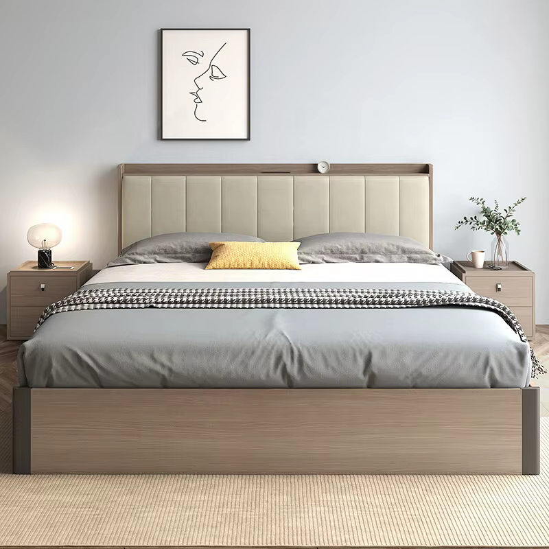 Low Platform Wooden Queen Family Bed — image 2