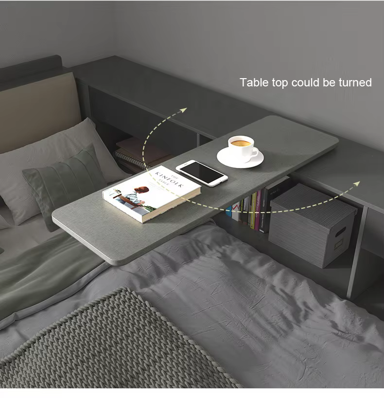Foldable Morden Wooden Queen Kids Bed — image 4
