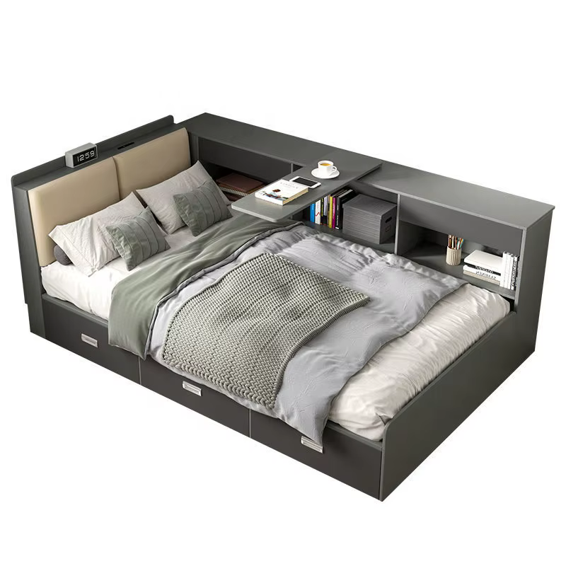 Foldable Morden Wooden Queen Kids Bed — image 6