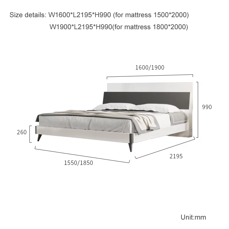 Double Full Panel Sleeping Bed King — image 6
