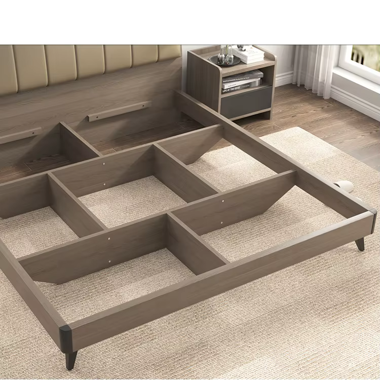 Custom Gray Queen Modern Loft Bed — image 4