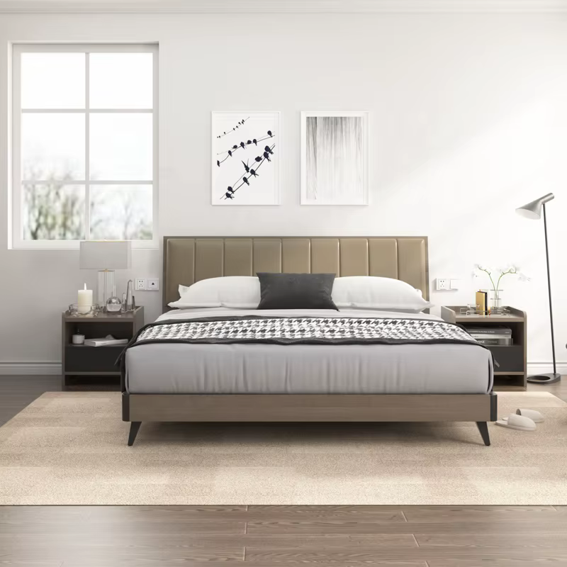 Custom Gray Queen Modern Loft Bed — image 6