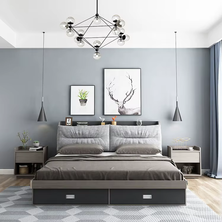 Foshan Furniture Wooden Bed Frame With — image 2