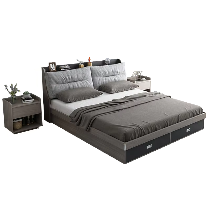 Foshan Furniture Wooden Bed Frame With — image 6