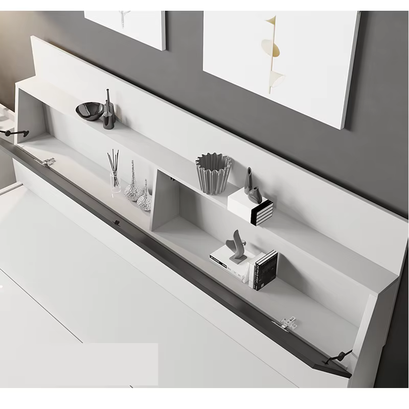Small Stylish White Loft Wooden King — image 5