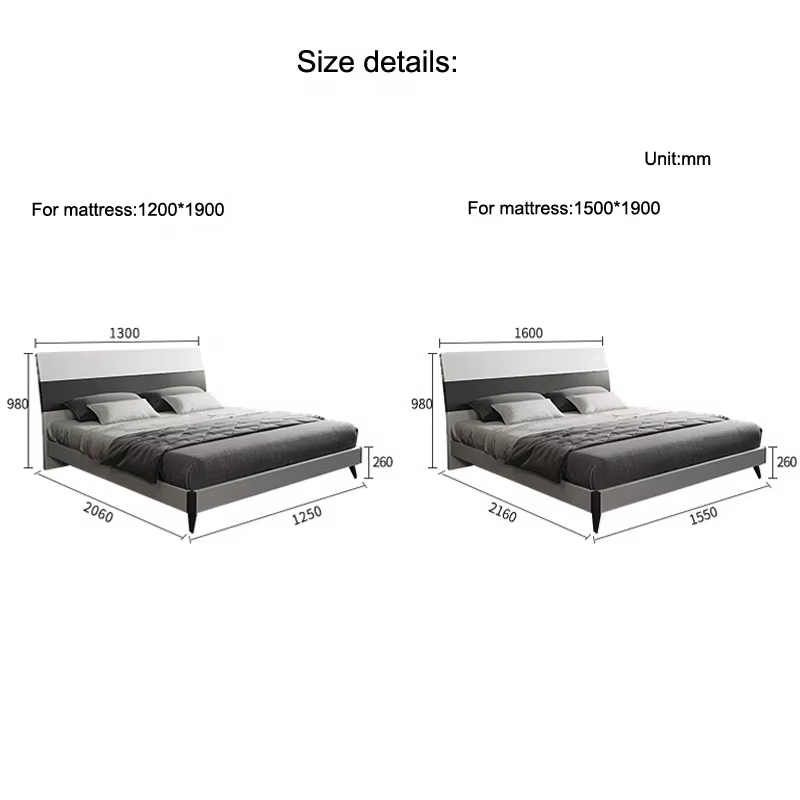 Modern Queen Size Bed Frame — image 6