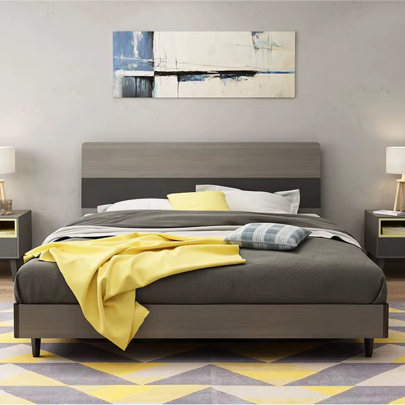 Home Furniture Bed Modern King Size — image 2