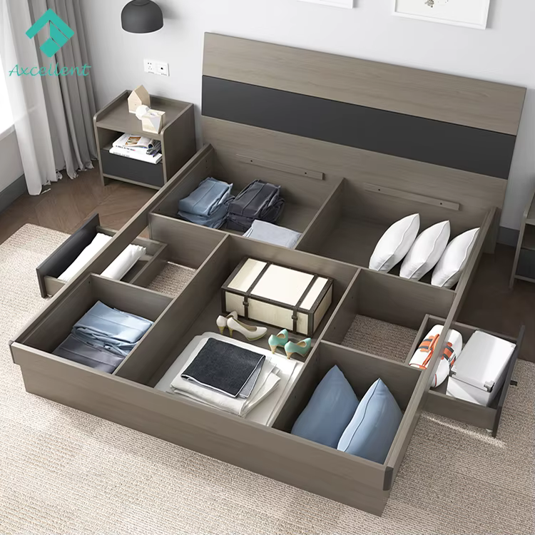 Home Furniture Bed Modern King Size — image 4