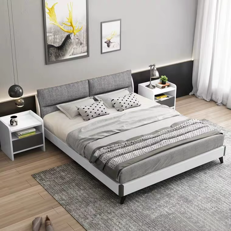Latest Save Space White Double Bed — image 6