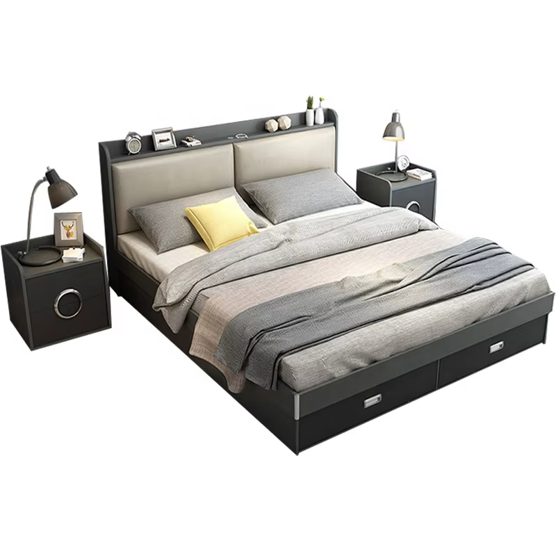 Modern Bed Room Furniture Platform King — image 2
