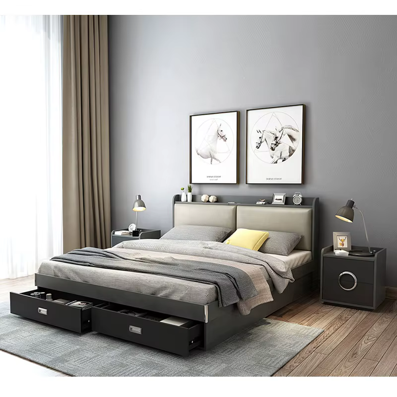 Modern Bed Room Furniture Platform King — image 4