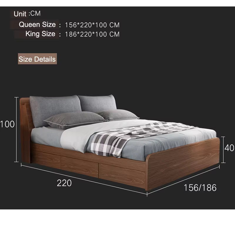 Platform Bed Frame King Size Queen — image 3