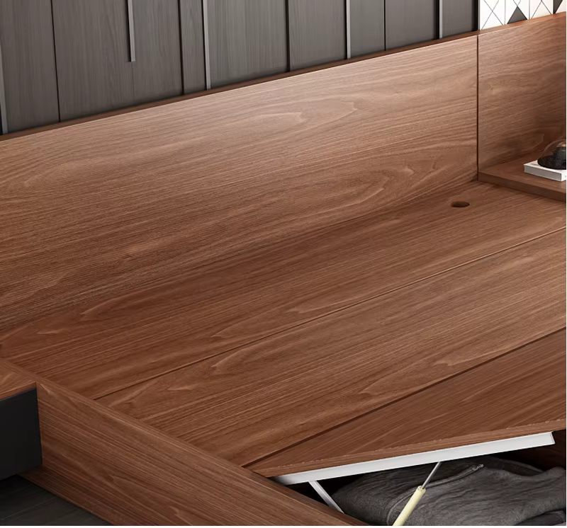 Modern King Size Platform Bed With — image 5