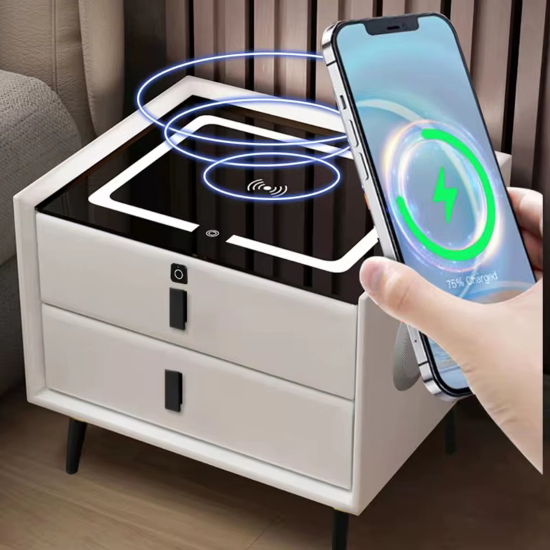Double Side Table Minimalist Rechargeable Furniture — image 4