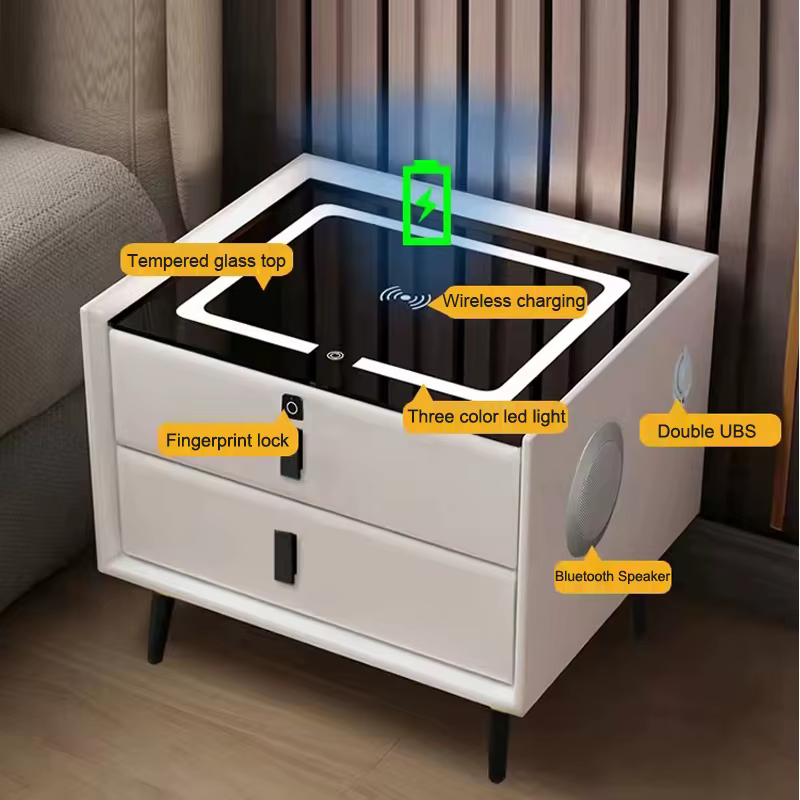 Double Side Table Minimalist Rechargeable Furniture — image 5