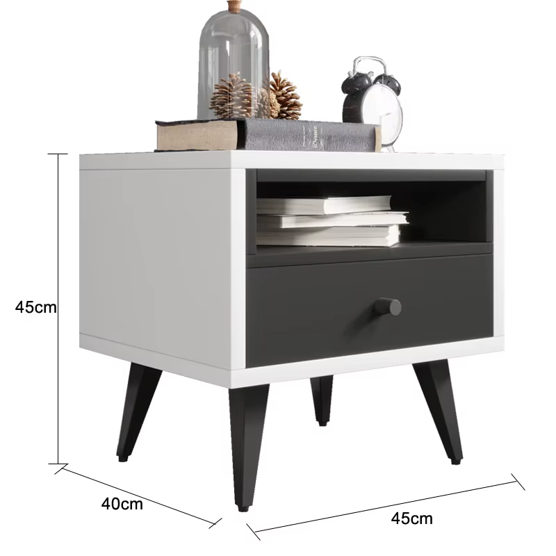 Wooden Modern Storage Bedside Table — image 3