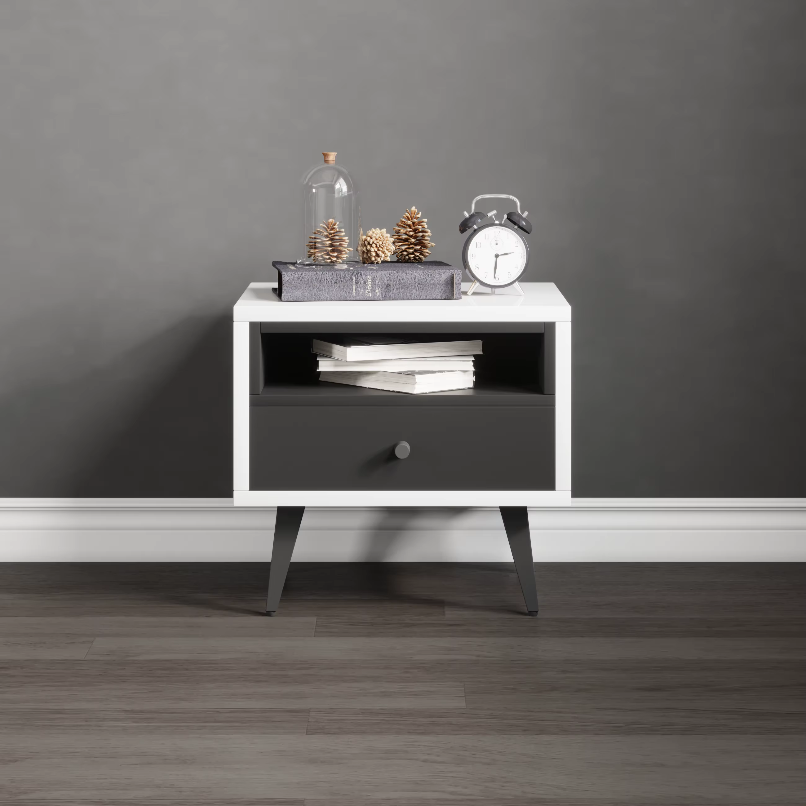 Wooden Modern Storage Bedside Table — image 5