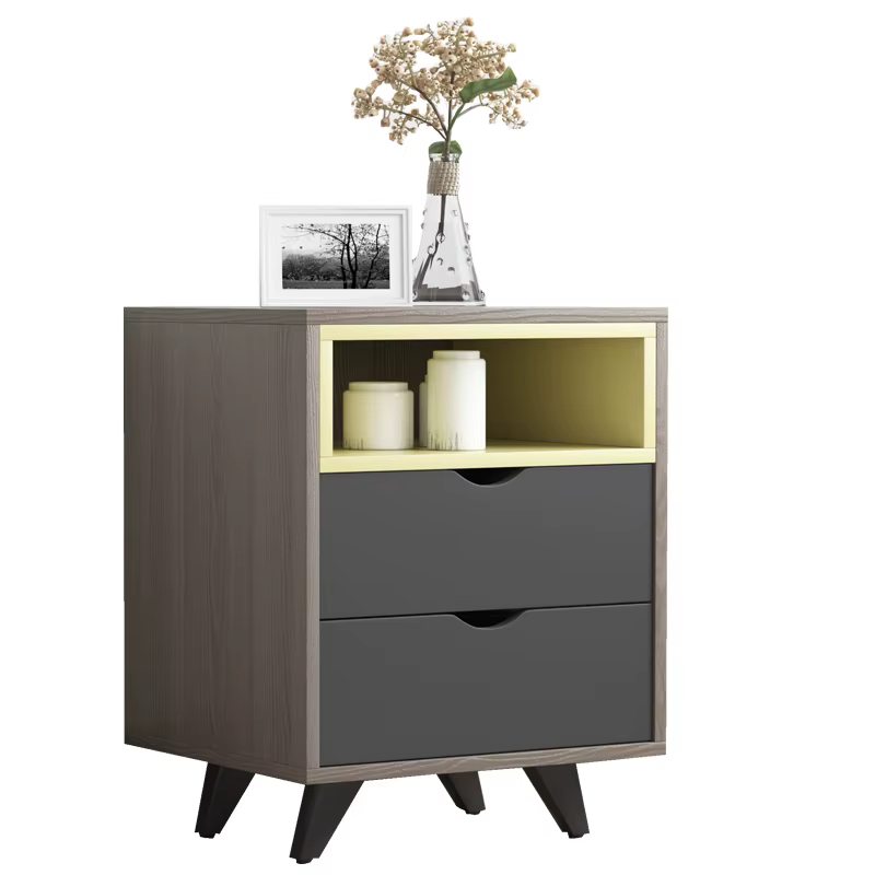 Bedroom Drawer Cabinet Nightstand Modern Bedside — image 3