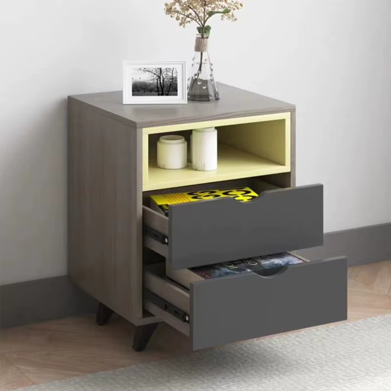 Bedroom Drawer Cabinet Nightstand Modern Bedside — image 6