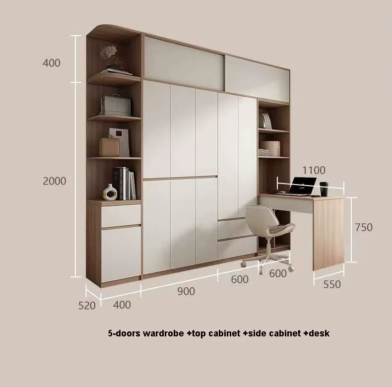 Large Furniture Armoire Modern Bedroom Custom — image 6