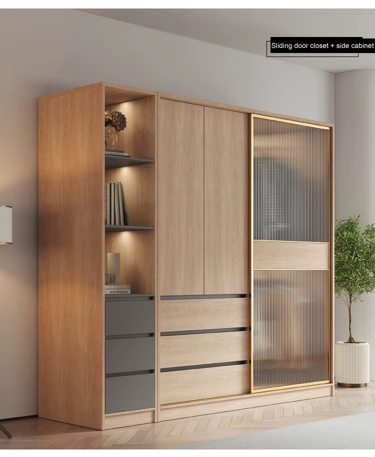 Tempered Glass Furniture Bedroom Clothes Sliding — image 4